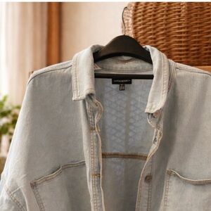 Silver jeans Co. Plus Size Western Denim Light Wash Shirt/Jacket